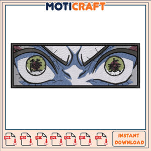Demon Slayer Eyes Embroidery Design