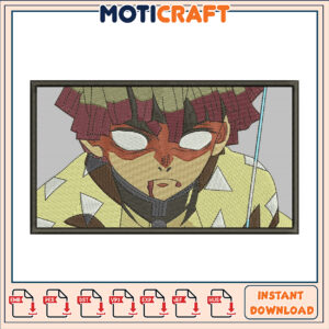 Demon Slayer Embroidery Design