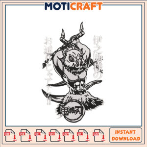 Demon Slayer Boar Embroidery Design