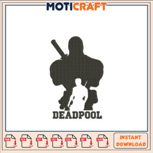 Deadpool Embroidery Design Instant Download