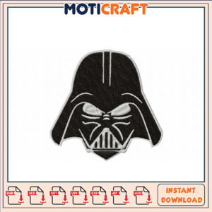 Darth Vader Embroidery Design Instant Download