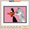 Daffy & Bugs Bunny Embroidery Design 1 Daffy & Bugs Bunny Embroidery Design