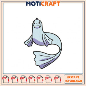 Cute Whale Embroidery Design Instant Download Files Set