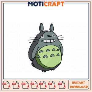 Cute Totoro Embroidery Design Instant Download File Format