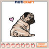 Cute Pug Embroidery Design Instant Download 2 Cute Pug Embroidery Design Instant Download
