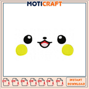 Cute Puppy Face Embroidery Design Instant Download