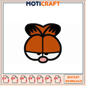 Cute Cartoon Fox Embroidery Design Instant Download File