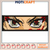 Cool Anime Eye Embroidery Design Instant Download File