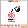 Coffee Brain Loading Embroidery Design 1 Coffee Brain Loading Embroidery Design