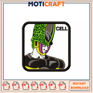 Cell Embroidery Design Instant Download