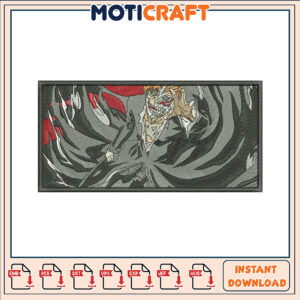 Bleach Ichigo Hollow Embroidery Design