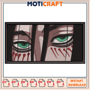 Attack on Titan Eye Embroidery Design