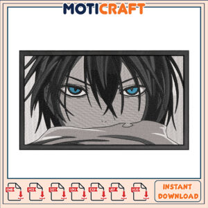 Anime Inspired Embroidery Design Instant Download Art 55 Characters