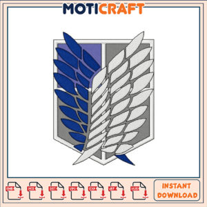 Attack on Titan Wings Embroidery Design