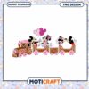 Train couple mouse png, disney valentine png, valentine png