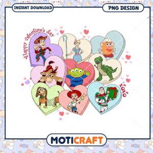 Toy story love xoxo png, disney valentine png, valentine png