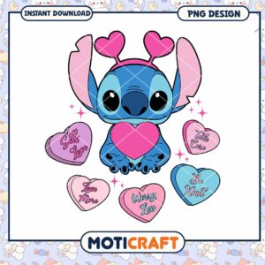 Stitch love png, Stitch Angle couple png, valentine png