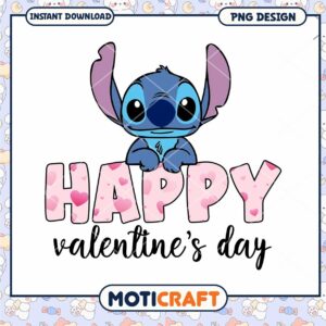 Stitch happy valentine's day png, Stitch png, valentine png
