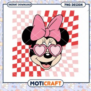 Retro Minnie valentine png, minnie character png, valentine png