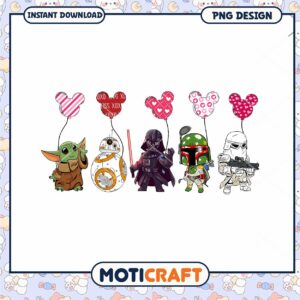 Star wars valentine png, cartoon character png, valentine png