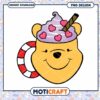 Pooh love drink png, winnie the pooh png, valentine png
