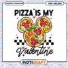 Pizza Is My Valentine png, mickey mouse head png, valentine png