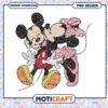 Minnie kiss mickey png, disney valentine png, valentine png
