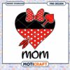 Minnie heart mom png, disney valentine png, happy valentine png