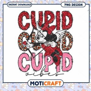 Minnie cupid valentine png, minnie mouse png, valentine png