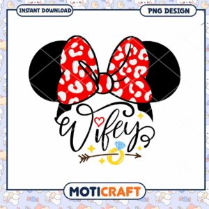 Minie Wifey png, disney valentine png, valentine png