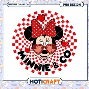 Minnie And Co png, disney character png, valentine png