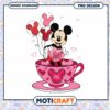 Mickey valentine in cup tea png, Mickey png, valentine png