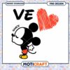 Mickey love snack png, mickey character png, valentine png