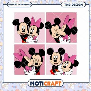 Mickey And minnie couple valentine png, disney png, valentine png