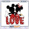 Love disney couple png, Mickey and Minnie png, valentine png