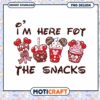 I'm here for the snack png, valentine snack png, valentine png