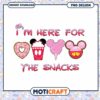 I'm Here For The Snacks png, valentine candy png, valentine png