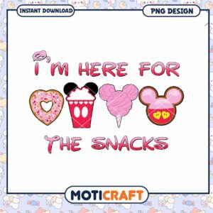 I'm Here For The Snacks png, valentine candy png, valentine png