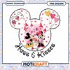 Huge and Kisses png, Mickey and Minnie png, disney valentine png