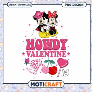 Howdy valentine png, Mickey and Minnie png, valentine png