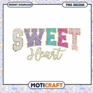 Glitter Sweet Heart png, font design png, happy valentine png