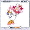 Daisy duck valentine png, disney png, happy valentine png