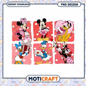 Mickey and friends valentine png