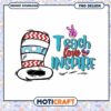 Teach love inspire png, the hat png, Dr.Seuss cartoon png