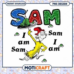Sam I am character png, green eggs and ham png, Dr.Seuss png