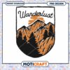 Wanderlust Mountain PNG Design
