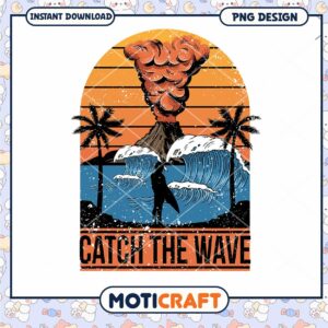 Volcano Surfing PNG Catch the Wave