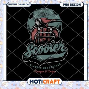 Vintage Scooter PNG Design Download