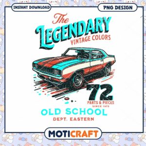 Vintage Muscle Car PNG Design 72