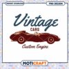 Vintage Car PNG Design Custom Engine